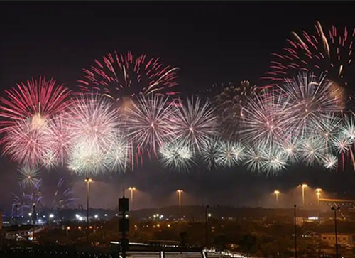 红河焰火晚会